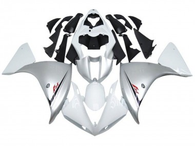Carénages Moto Yamaha YZF 1000 R1 2012-2014 - Argent Blanc