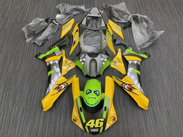Carénages Moto Yamaha YZF 1000 R1 2015-2019 - Jaune Vert Requin 46