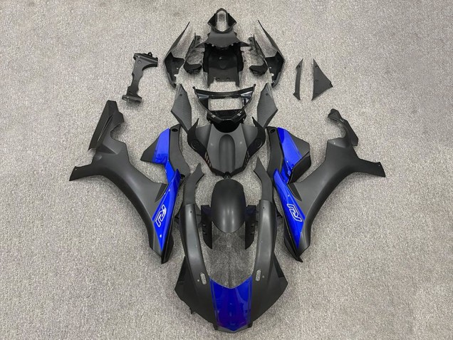 Carénages Moto Yamaha YZF 1000 R1 2015-2019 - Noir Mat Bleu