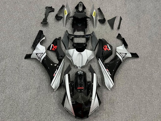 Carénages Moto Yamaha YZF 1000 R1 2015-2019 - Argent Noir
