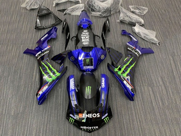Carénages Moto Yamaha YZF 1000 R1 2015-2019 - Bleu Noir Monstre ENEOS