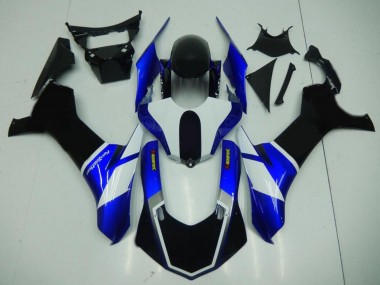 Carénages Moto Yamaha YZF 1000 R1 2015-2019 - Bleu Blanc Noir