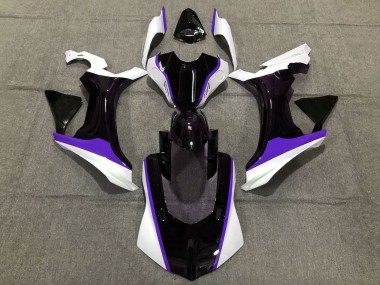 Carénages Moto Yamaha YZF 1000 R1 2015-2019 - Blanc Noir Brillant Violet