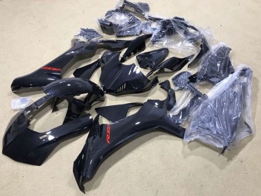 Carénages Moto Yamaha YZF 1000 R1 2015-2019 - Fausse Fibre de Carbone Rouge Décalque