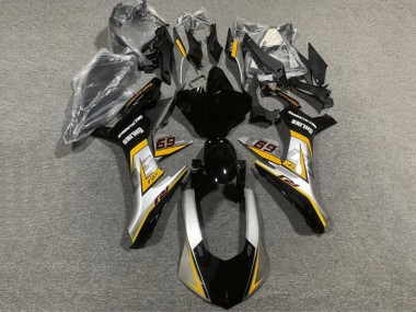 Carénages Moto Yamaha YZF 1000 R1 2020-2025 - Argent Jaune Noir Brillant