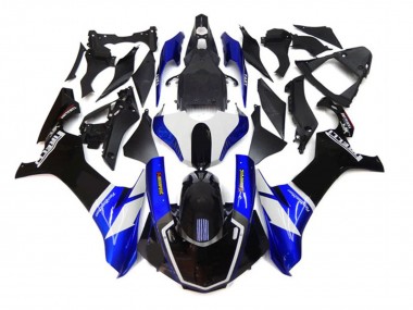 Carénages Moto Yamaha YZF 1000 R1 2020-2025 - Bleu Blanc Noir Akropovic