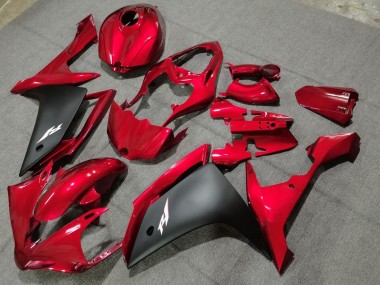 Carénages Moto Yamaha YZF 1000 R1 2004-2006 - Rouge Noir Mat