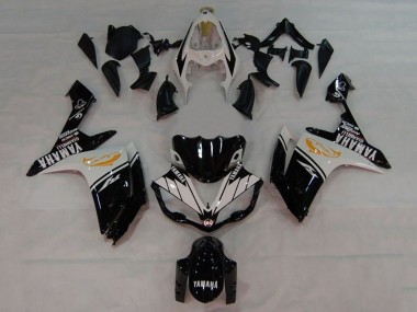 Carénages Moto Yamaha YZF 1000 R1 2007-2008 - Blanc Noir Orange Dauphin