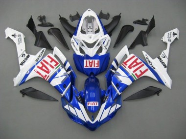 Carénages Moto Yamaha YZF 1000 R1 2007-2008 - Blanc Bleu Rouge Fiat