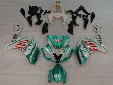 Carénages Moto Yamaha YZF 1000 R1 2007-2008 - Blanc Vert Rouge Fiat