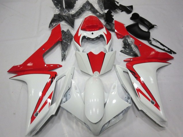 Carénage Moto Yamaha YZF 1000 R1 2007-2008 - Blanc Rouge