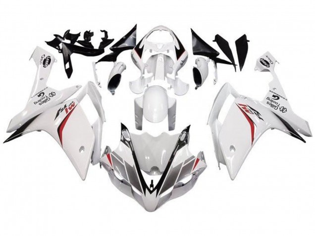 Carénage Moto Yamaha YZF 1000 R1 2007-2008 - Blanc Rouge Noir Bande