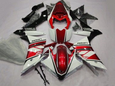 Carénages Moto Yamaha YZF 1000 R1 2007-2008 - Blanc Rouge Noir Layerd