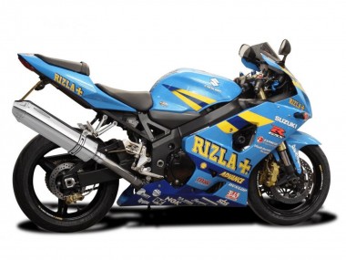 Carénages Moto Suzuki GSXR 600 / GSXR 750 2004-2005 - Bleu Clair Jaune Rizla Motul