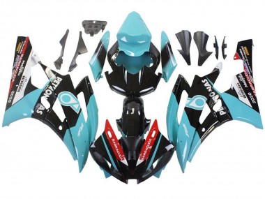 Carénages Moto Yamaha YZF R6 2006-2007 - Bleu Clair Rouge Blanc Noir Petronas