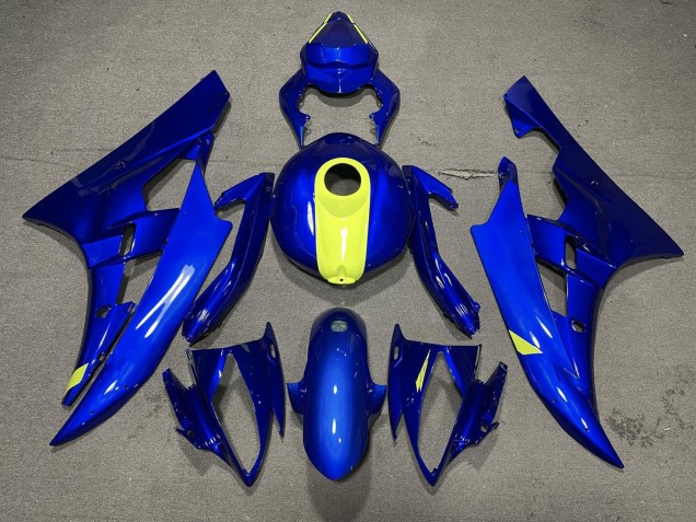 Carénages Moto Yamaha YZF R6 2006-2007 - Bleu Jaune