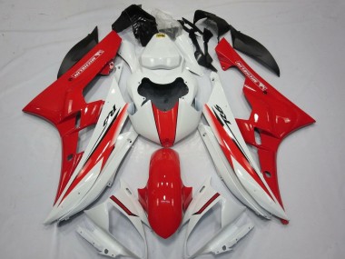 Carénages Moto Yamaha YZF R6 2006-2007 - Blanc Rouge