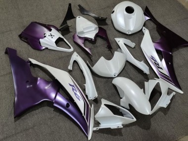 Carénage Moto Yamaha YZF R6 2008-2016 - Blanc Violet