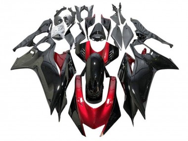 Carénages Moto Yamaha YZF R6 2017-2023 - Rouge Noir Brillant