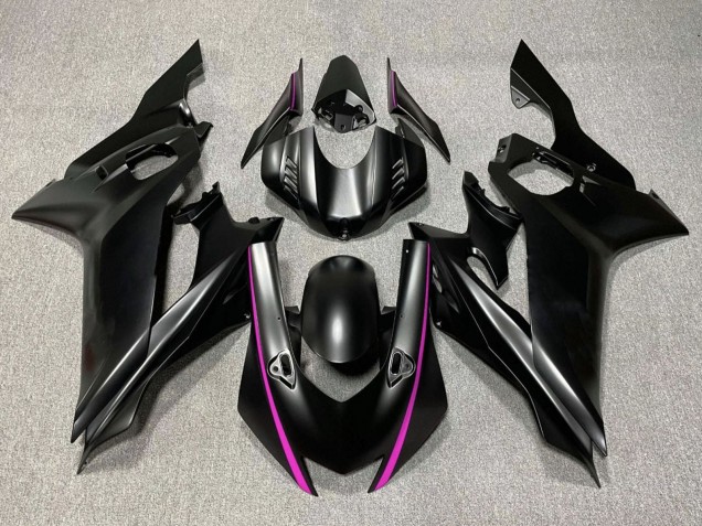 Carénages Moto Yamaha YZF R6 2017-2023 - Noir Mat Rose