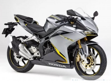 Carénages Moto Honda CBR250RR 2017-2022 - Argent Jaune Noir Mat