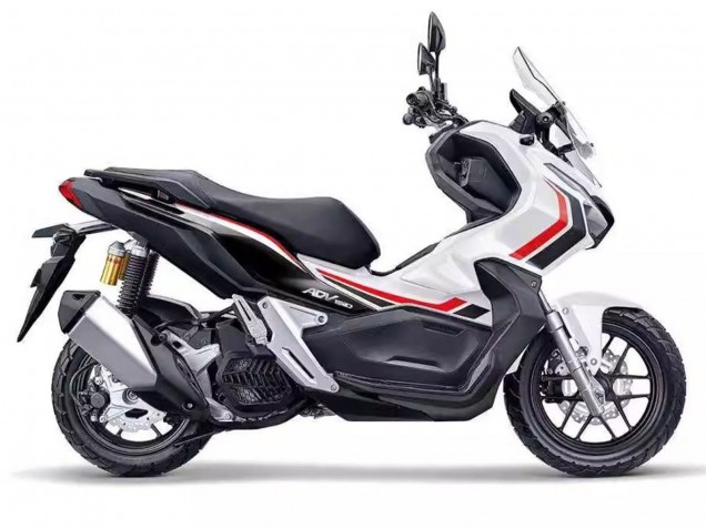 Carénages Moto Honda ADV150 2018-2021 - Blanc Rouge Noir
