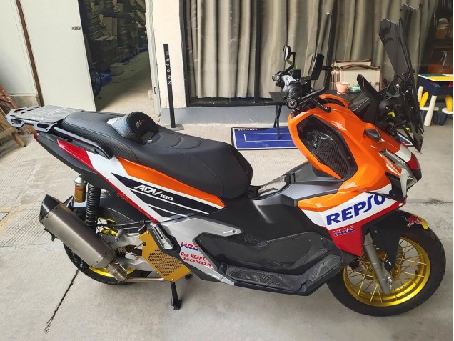 Carénages Moto Honda ADV160 2022-2024 - Orange Blanc Rouge Bleu Repsol Red Bull