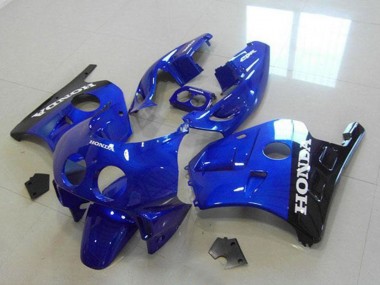 Carénages Moto Honda CBR250RR MC22 1990-1998 - Bleu Noir Brillant Blanc Décalque