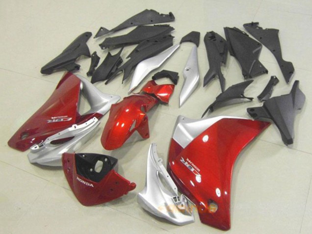 Carénage Moto Honda CBR250RR 2011-2015 - Argent Rouge