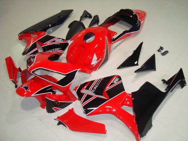 Carénage Moto Honda CBR600RR 2003-2004 - Rouge Noir Brillant