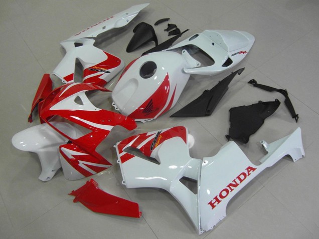 Carénages Moto Honda CBR600RR 2005-2006 - Blanc Rouge