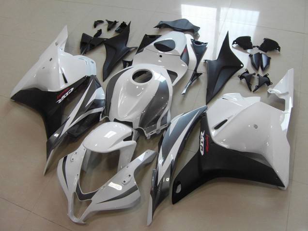Carénages Moto Honda CBR600RR 2009-2012 - Blanc Gris Noir Mat