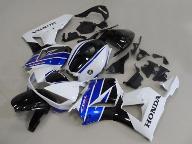 Carénages Moto Honda CBR600RR 2013-2023 - Blanc Bleu Noir Brillant OEM Style