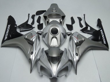 Carénage Moto Honda CBR1000RR 2006-2007 - Argent Noir Mat