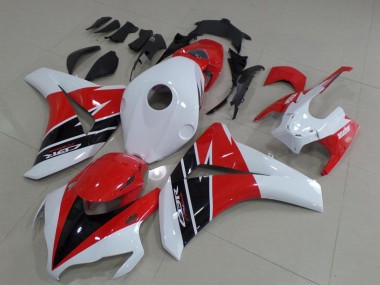 Kits Carénages Moto Honda CBR1000RR 2008-2011 - Blanc Rouge Noir Brillant