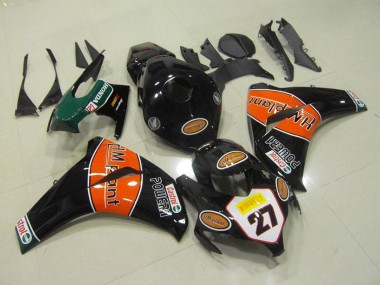 Carénages Moto Honda CBR1000RR 2008-2011 - Noir Brillant Orange HM Plant 27