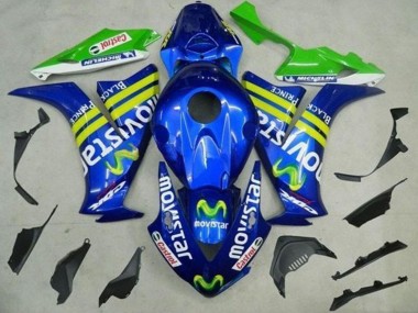 Carénages Moto Honda CBR1000RR 2012-2016 - Bleu Jaune Vert MoviStar Castrol