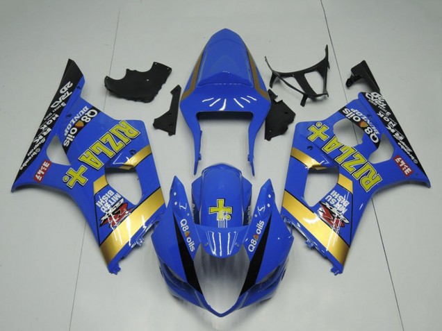 Carénage Moto Suzuki GSXR 1000 2003-2004 - Bleu Or Noir Rizla