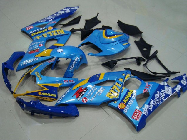 Carénages Moto Suzuki GSXR 1000 2005-2006 - Bleu Or Rizla