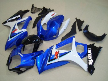 Carénage Moto Suzuki GSXR 1000 2007-2008 - Blanc Bleu Noir OEM Style