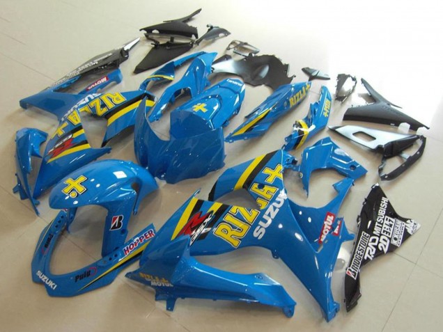 Carénages Moto Suzuki GSXR 1000 2009-2016 - Bleu Jaune Rizla Hopper Motul