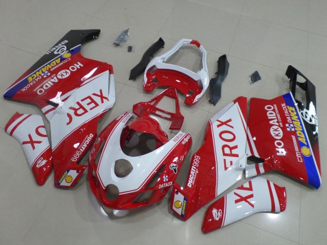 Carénages Moto Ducati 999 2003-2004 - Blanc Rouge Bleu Noir Brillant Xerox OEM Style