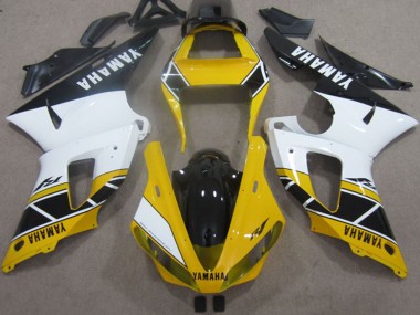 Carénages Moto Yamaha YZF R1 2000-2001 - Jaune Blanc Noir