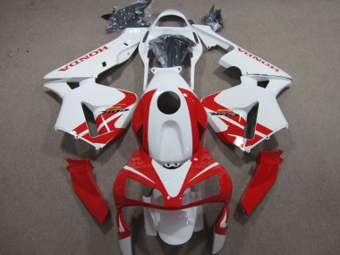 Carénages Moto Honda CBR600RR 2003-2004 - Blanc Rouge