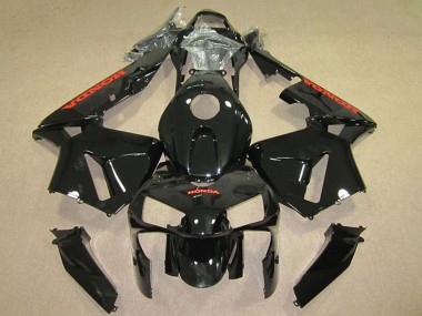 Carénages Moto Honda CBR600RR 2005-2006 - Noir Brillant Rouge