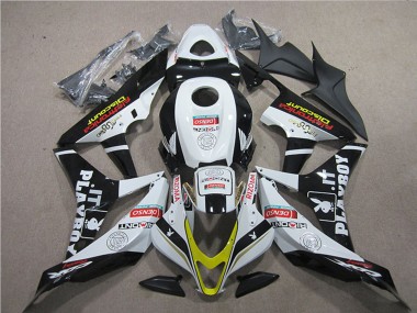 Carénages Moto Honda CBR600RR 2007-2008 - Blanc Or Noir Brillant PlayBoy HRC