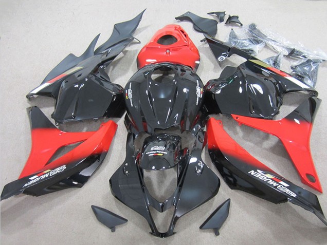 Kits Carénage Moto ABS Honda CBR600RR 2009-2012 - Rouge Noir Brillant