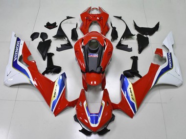 Carénage Moto Honda CBR1000RR 2017-2023 - Blanc Rouge Bleu HRC