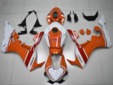 Carénages Moto Honda CBR1000RR 2017-2023 - Blanc Orange Rouge HRC