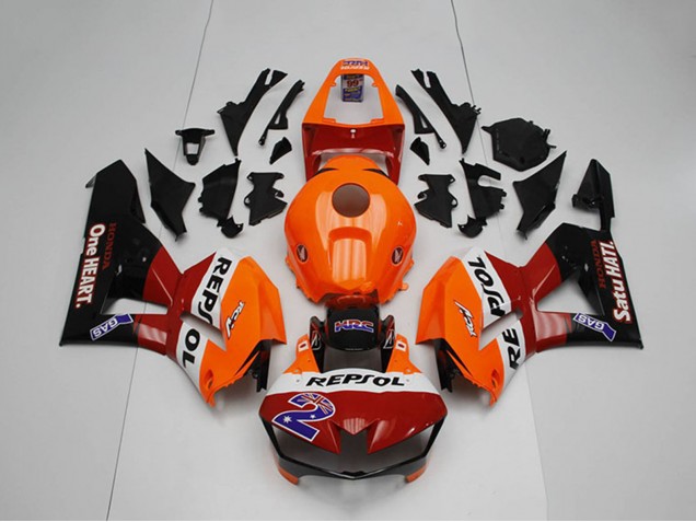 Carénages Moto Honda CBR1000RR 2012-2016 - Orange Blanc Rouge Noir Brillant Repsol 2